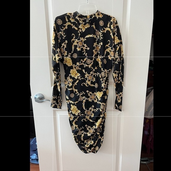 VERONICA BEARD Amile Ruched Silk Long Sleeve Dress - Picture 5 of 16